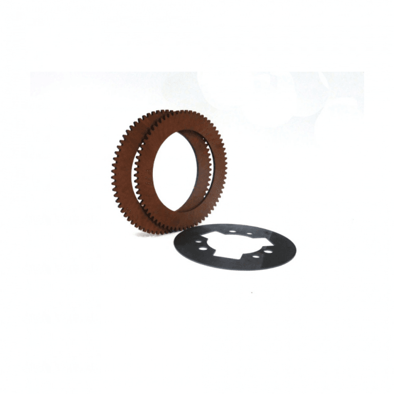 Toothed friction rings